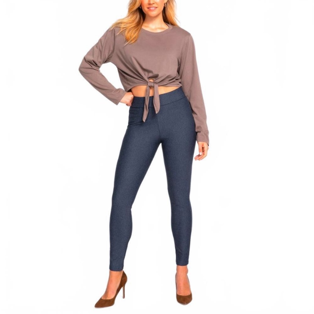 Honeylove EverReady pant stormy blue size Large Denim Leggings